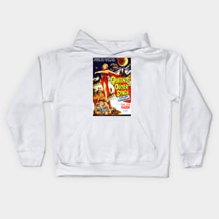 Classic Science Fiction Movie Poster - Queen of Outer Space Kids Hoodie